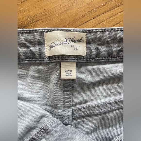 Gray white washed jeans shorts 26/2 regular - Picture 3 of 4